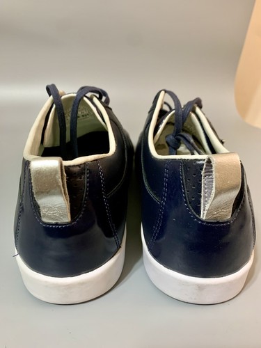 Creative Recreation Navy/White Sneaker Schuhe, Leder Wildleder silber gestreift Gr.13 - Bild 6 von 8