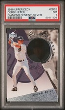 1996 UPPER DECK DIAMOND DESTINY SILVER PARALLEL #28 DEREK JETER YANKEES PSA 7 NM