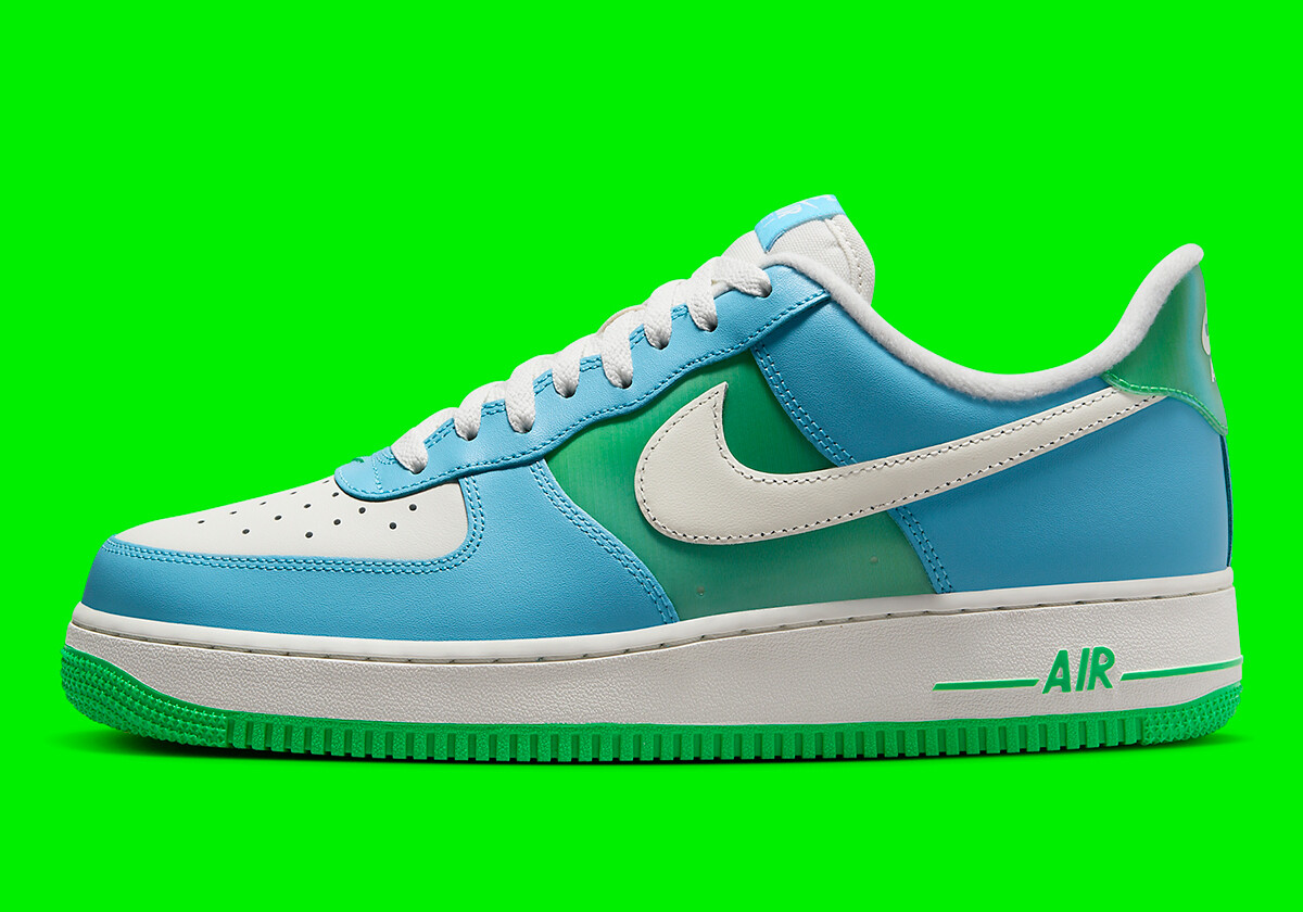 Мужские кроссовки Nike Air Force 1 07 Low Aquarius Blue Green Shock Vapor FZ4032-407 sz 13