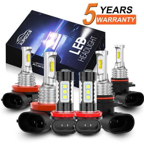 For Jeep Grand Cherokee 2014-2018 Combo 6x 6000K LED Headlight + Fog Bulbs - 第 1/13 張圖片