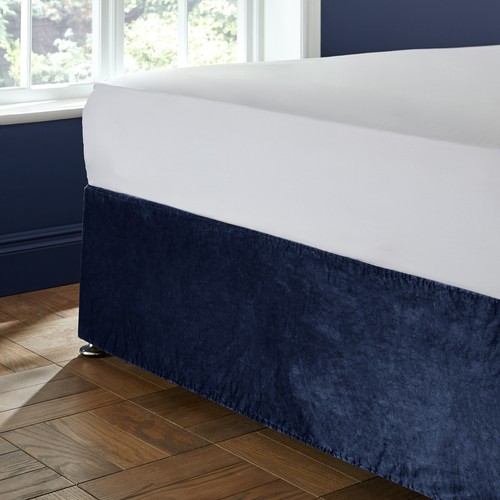 Catherine Lansfield Elegante Kingsley Terciopelo Mate Dormitorio Colección Azul Marino - Imagen 58 de 72