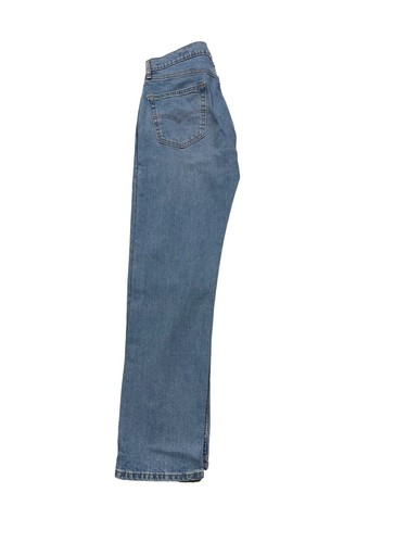 Levi's 505 Regular Fit Jeans Men’s Light Blue Casual Denim Straight Leg Pants - Picture 8 of 13
