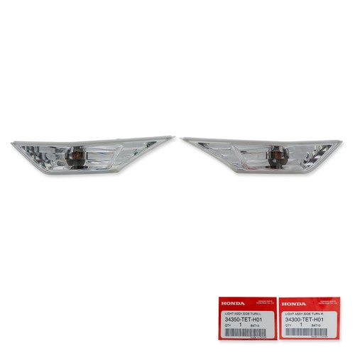 For Honda Civic Fc Fk 2016 - 18 Genuine Pair Side Marker Turn Light Lamp Black - Picture 2 of 6
