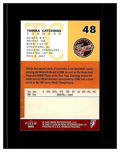 2001-02 FLEER ULTRA WNBA BASKETBALL YOU PICK SEE SCANS .99 UNLIMITED SHIPPING - Picture 87 of 197