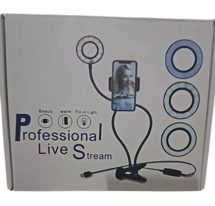 New Professional Live Stream LED Light Phone Holder IN Selfie