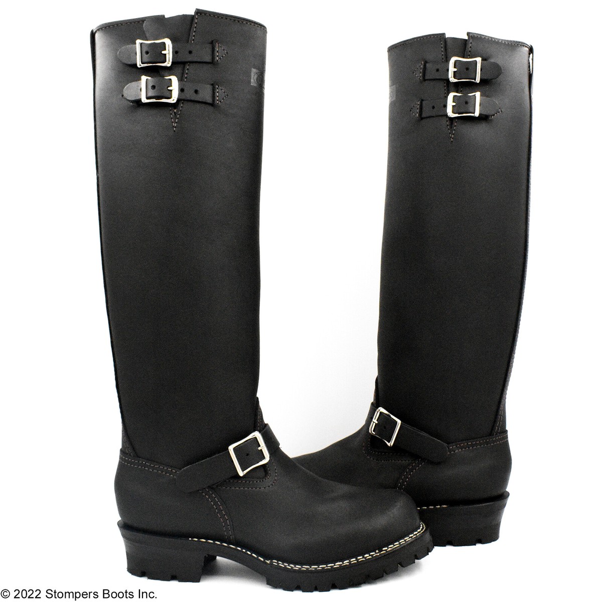 Wesco Boss Engineer 18 Inch Leather Lined Black Boots | USA made