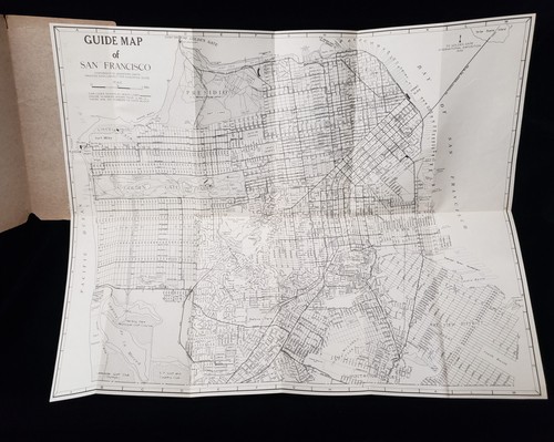 Vintage 1939 EXPOSITION Foldout MAP City of SAN FRANCISCO Chadwick 10¢ Guide - Picture 2 of 10