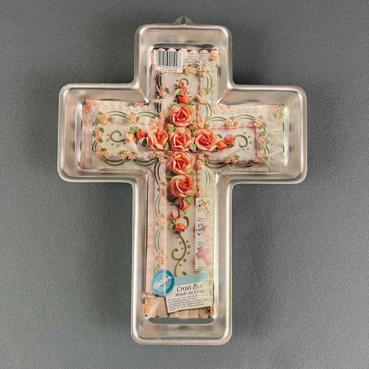 Wilton Cross Cake Pan Vintage Religious Church Party Christening