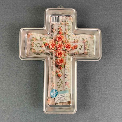 Wilton Kreuz Kuchenform Vintage Religiös Kirche Party Taufe Taufe Ostern - Bild 1 von 6