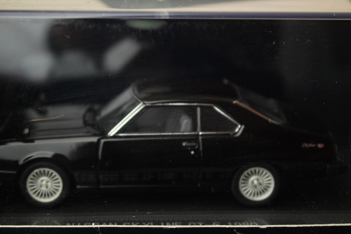 EBBRO NISSAN SKYLINE GT-E 1980 黒1/43 Ebbro 1980 Nissan Skyline GT-E Sedan, 1:43 Scale Boxed | eBay
