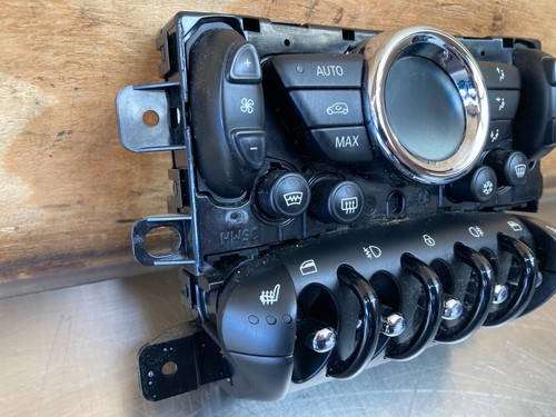 Mini cooper heater control panel with heated seat switches R55 R56 R57 R58 R59 - Picture 2 of 6