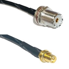 LMR200 UHF FEMALE BULK to RP-SMA FEMALE Coax RF Cable USA-Ship Lot