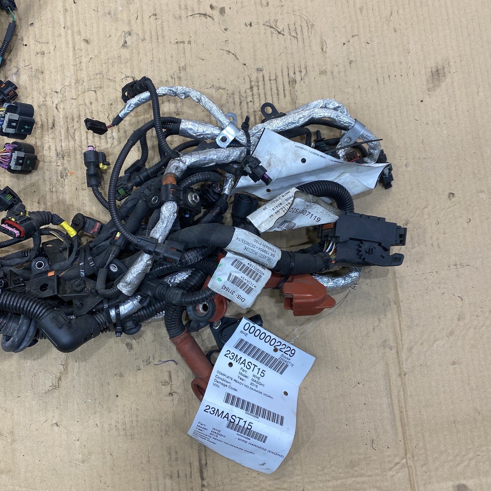 2015 Maserati Ghibli 3.0L S Q4 COUPE ENGINE WIRE HARNESS