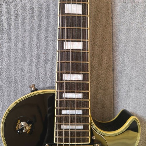 Edwards By ESP Les Paul Custom Black Electric Guitar Used Made In Japan #5 - Picture 11 of 20