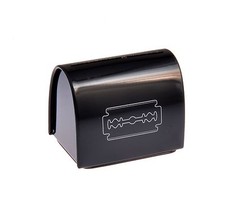 Razor Bank - Black, Safely store your used Double Edge Blades, Gift for the Guy