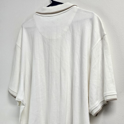 Saddlebred Polo Shirt Men Size 2XL White Casual Comfort Golf Summer - Picture 7 of 10