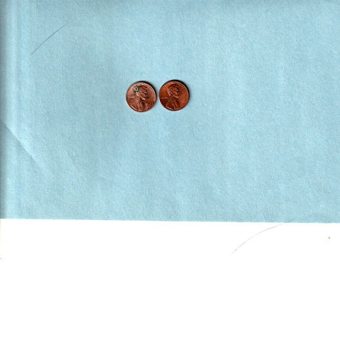 1984 Lincoln Memorial One Cent No Mint Mark errors behind the head & no UNUM - Picture 2 of 4