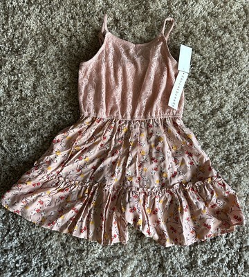 Four Threads Girls Floral Romper  Size 10 Brand New With Tags