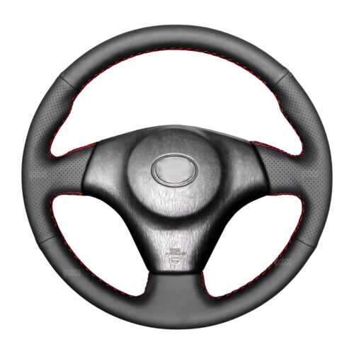 Car Steering Wheel Wrap For Toyota RAV4 1998-2003 Black Perforated Leather Cover - Picture 1 of 15