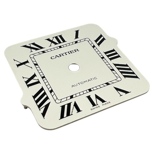Cartier Santos genuino 35,1 mm esfera romana plateada W2SA0007 - Imagen 2 de 4
