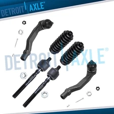 All (4) Front Inner & Outer Tie Rod Ends + Boots for 1998 - 2001 Acura Integra