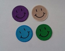 "Smiley Face" Iron-On Embroidered Patch