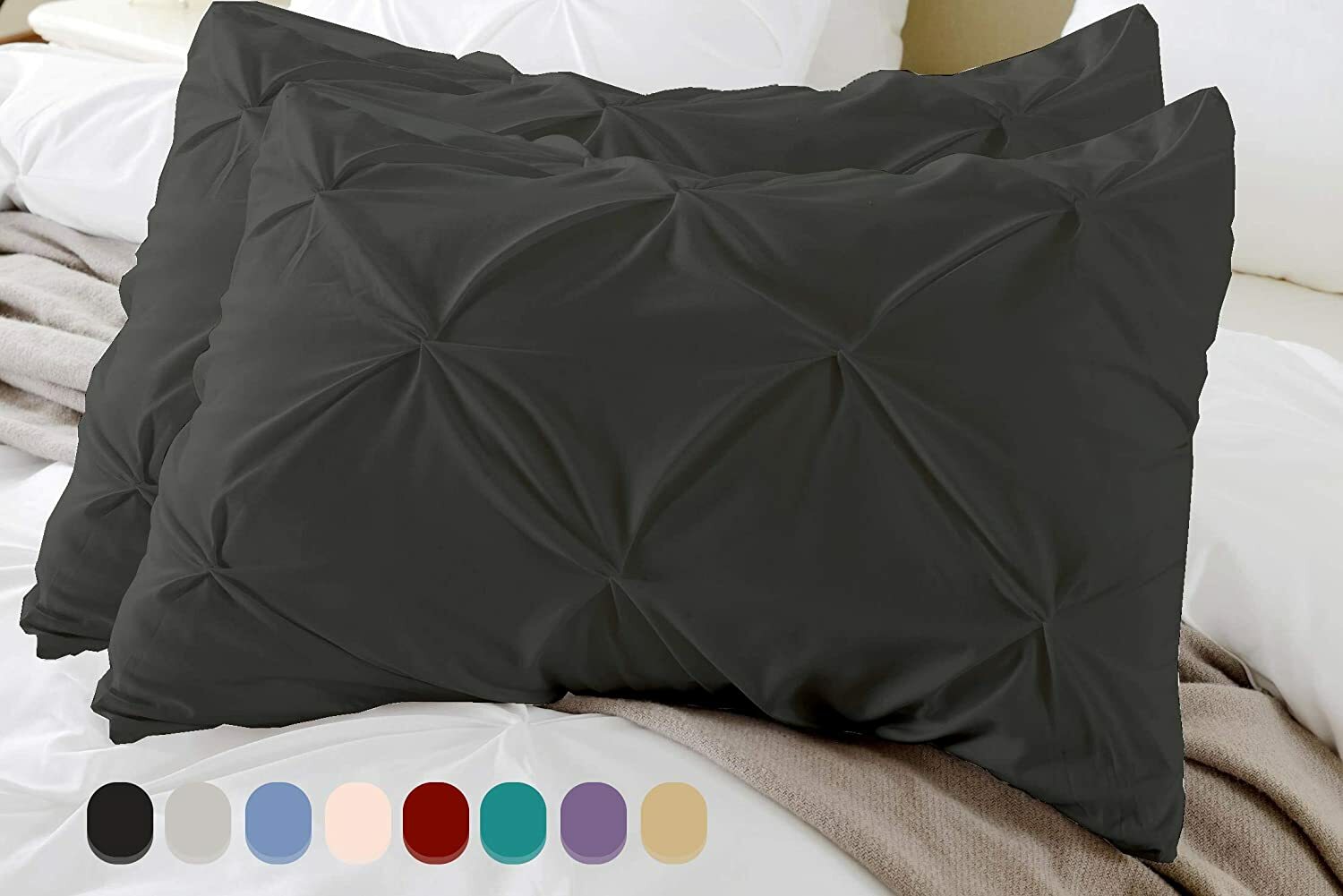 pinch pleat pillow shams