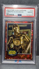 2022 Topps Star Wars Sapphire Threepio Searches for R2-D2  #124 Red /5 Psa 10