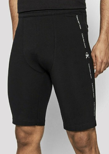Pantalones cortos deportivos con logotipo de vaqueros Calvin Klein para hombre, negros, calce ajustado J30J320591 - Imagen 4 de 5