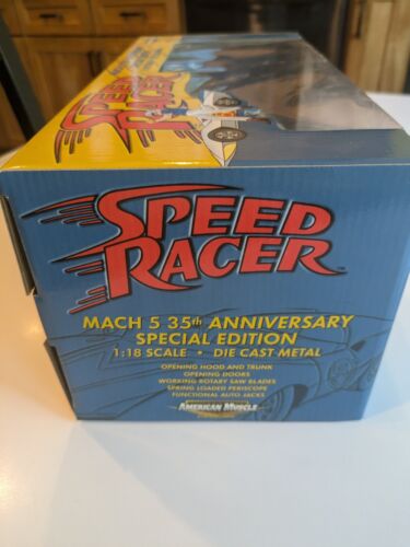 Speed Racer Mach 5 1:18 35th Anniversary RARE CHROME - Picture 5 of 6