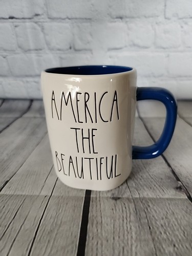 Tazza ceramica Rae Dunn America The Beautiful 4 luglio Patriotic Americana - Foto 2 di 6
