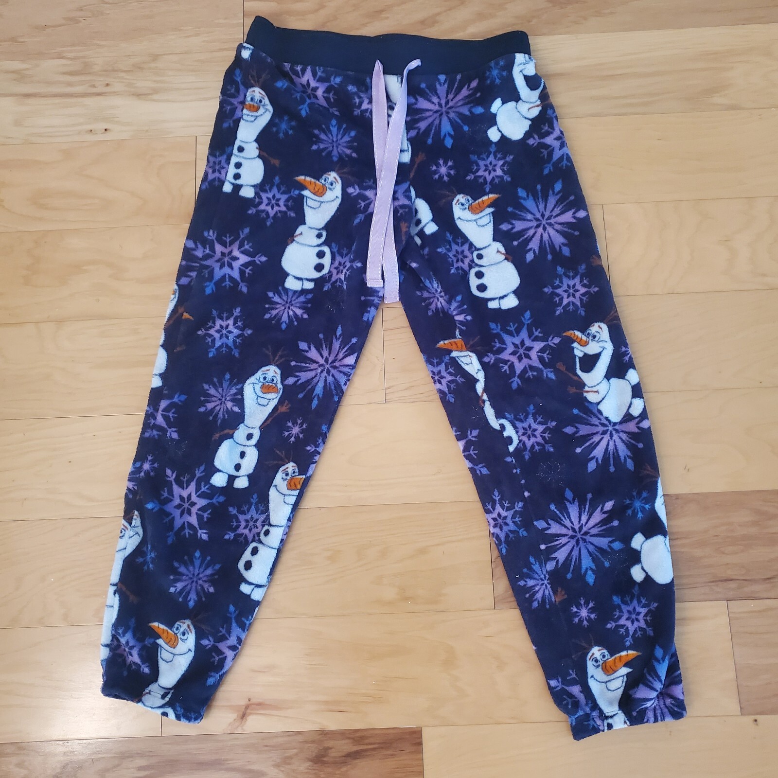 Frozen Blue Cove Pajama Pants Olaf Women Sz Medium 8… Gem