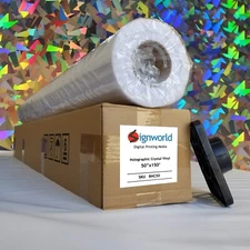 Signworld Holographic Crystal Adhesive Vinyl 50"x150'