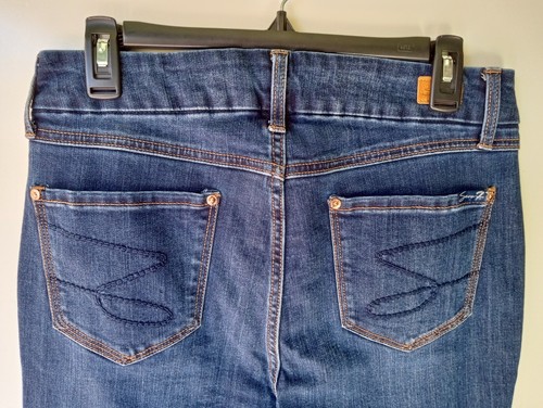 Seven Tummyless High Rise Skinny Dark Blue Jeans Girls 10 - Picture 5 of 6