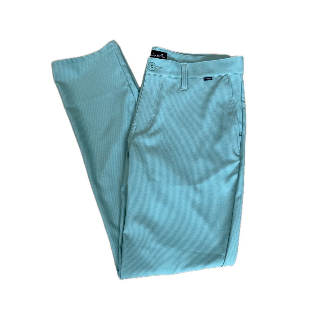 Travis Mathew Gyoza Balsam Green Mens Golf Pants Size 34 Performance Casual 1MT637