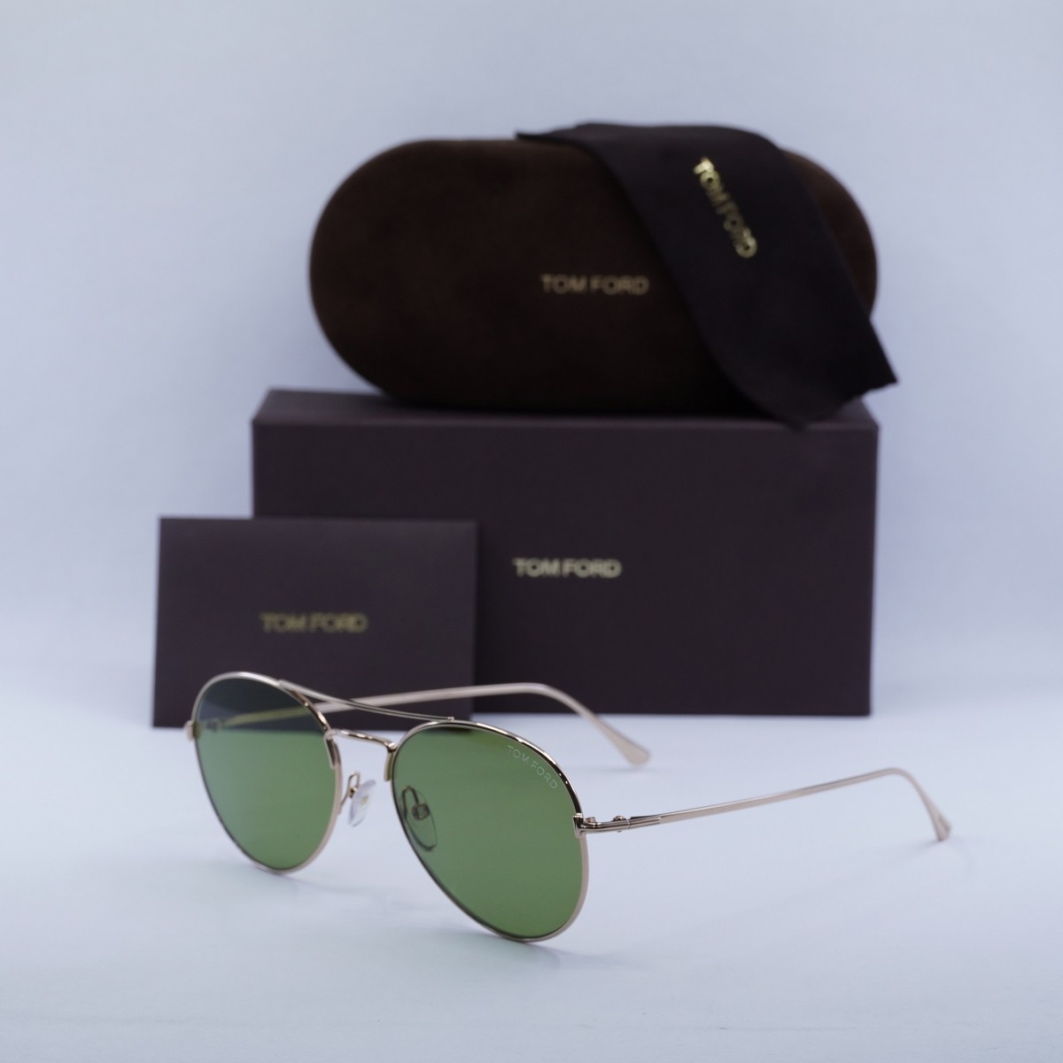 New TOM FORD FT0551 28N Gold/Green 55-17-145 Sunglasses | eBay display picture 3