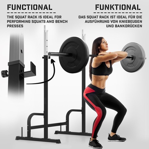 Physionics® Langhantelständer Langhantelablage Hantelständer Squat Rack - Bild 2 von 12
