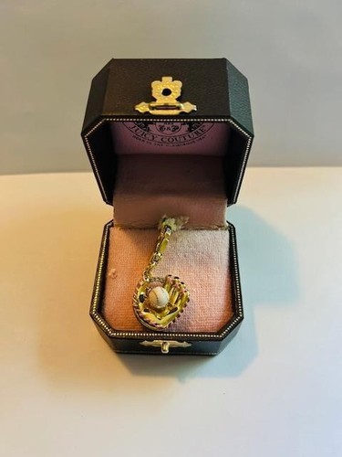JUICY COUTURE "BASEBALL GLOVE WITH BALL" Charm W/BOX
