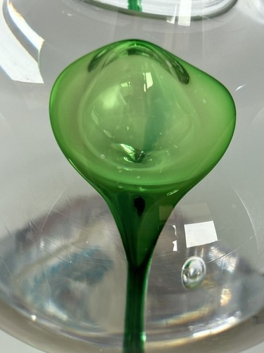 Rune Strand Signed Art Glass Paperweight Hand Blown Sea Studios Sweden Snail - Foto 4 di 7