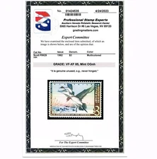 EXCEPTIONAL SCOTT #RW29 MINT PRISTINE OG NH PSE CERT GRADED VF-XF 85 #20240