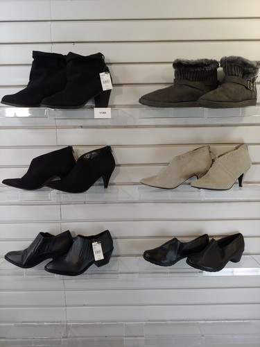 Lote de 6 Pares Zapatos Mujer Talla 10 Tacones Botas Pisos Mocasín Zapatilla Sandalia 1144 - Imagen 1 de 12