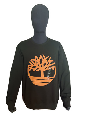 Timberland Herren Core Logo Crew Sweatshirt Gr.XL in Schwarz