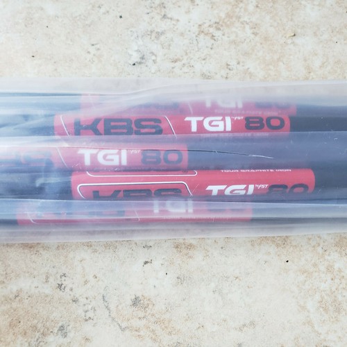 New $720 KBS Tour Graphite TGI 80 3-PW & 2 Wedge Shafts .355 Diameter - Picture 1 of 2