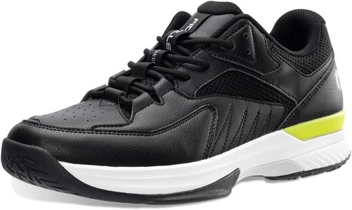 FitVille Men's 6.5 Wide/Women's 8 wide Shoes-Pickleball with arch support-BLACK