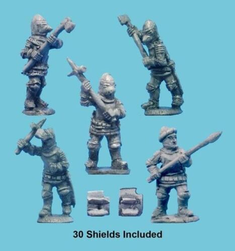 (WM) 15mm Luna Azul Cien Años Guerra Desmontado Inglés Hombres en Armas WAH-05 - Imagen 3 de 4