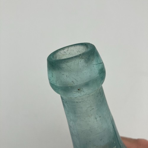 The Northwestern Bottling Wks J H Schlueter Prop BLOB TOP Soda Bottle Aqua Glass - Picture 8 of 22