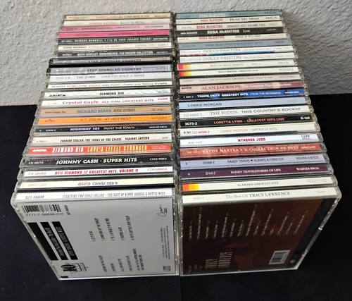 Lot of (50) Country Music CDs - Reba Dolly The Judds Alabama Mandrell Cash box1
