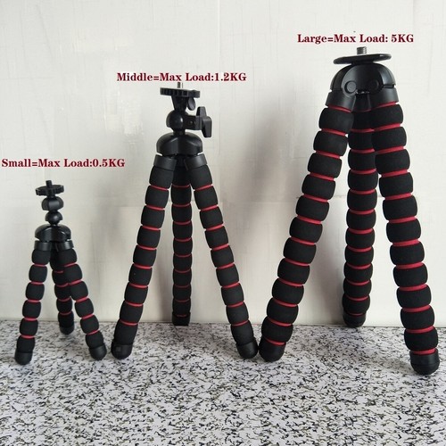 High Quality 5KG Octopus Flexible Tripod Stand For Gopro Hero Phone Canon Nikon  - 第 1/15 張圖片