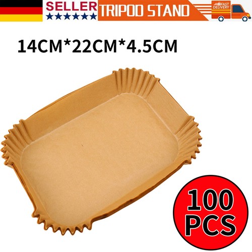 100 x carta da forno per friggitrice Ninja doppia friggitrice ad aria calda Air fryer pergamena AA - Foto 2 di 14