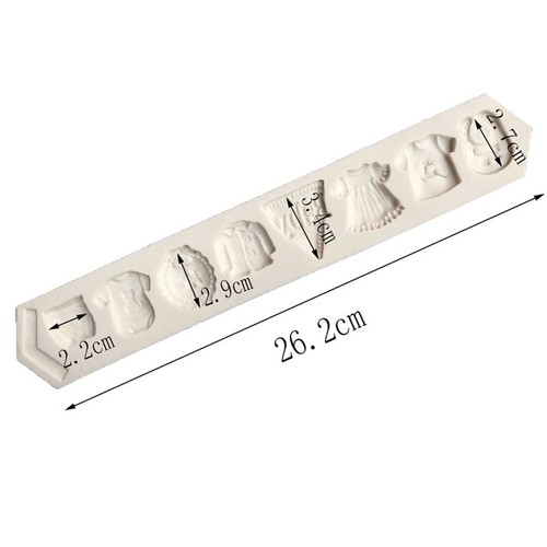 Baby Clothes Silicone mold fondant mold cake decorating tools chocolate JCAU.hw - Picture 2 of 7